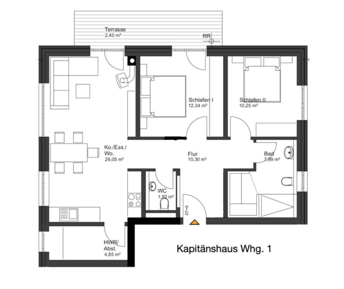Kapitaenshaus 1 Apartment Kellenhusen Luaran gambar